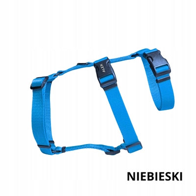 Anti-escape harness for fearful dog S/M with ADDRESS CARD on buckle -DRAPULA Type adjustable