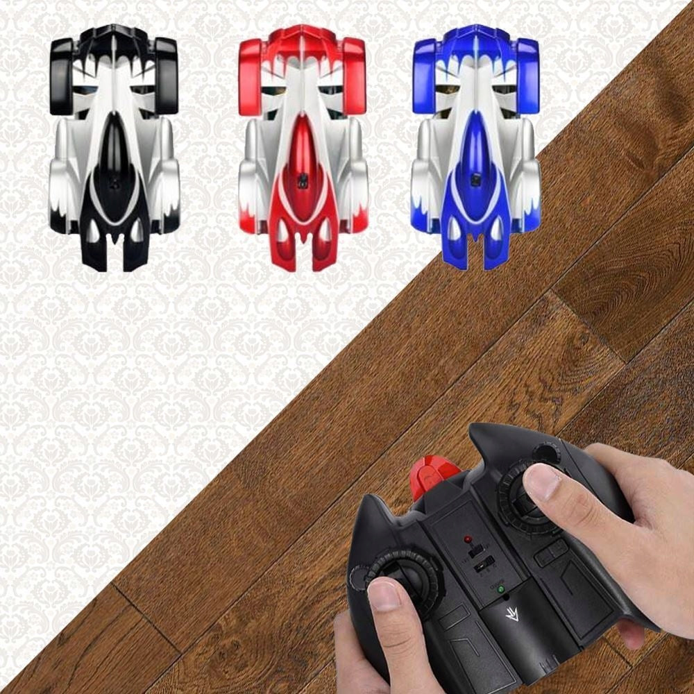 Anti-gravity RC LED car - rides on walls and ceiling blue Brand no brand
