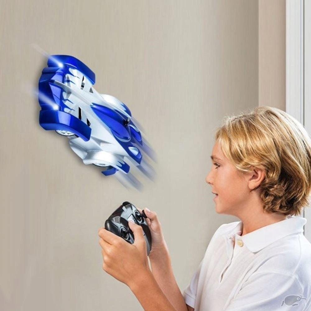 Anti-gravity RC LED car - rides on walls and ceiling blue