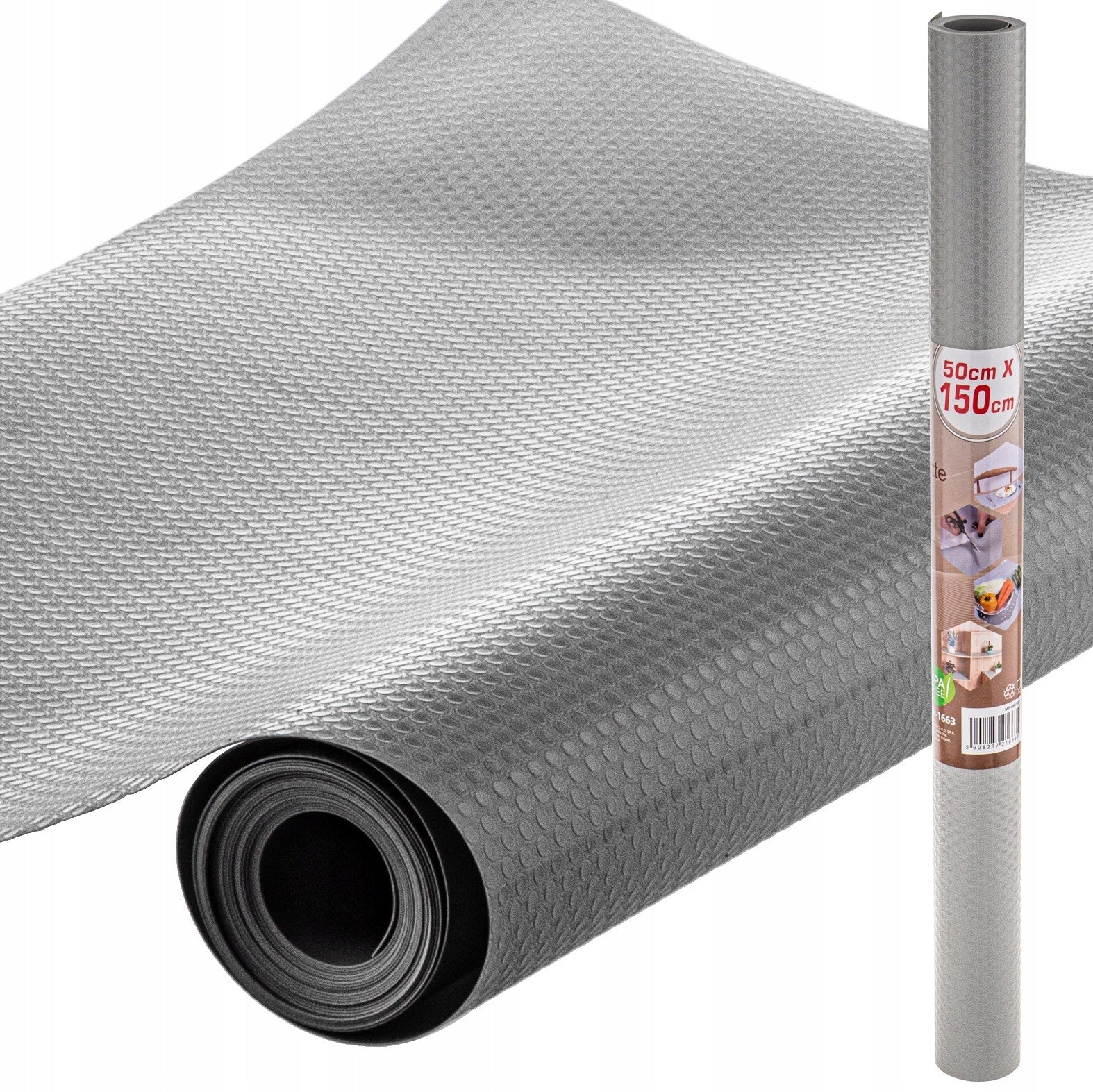 Anti-slip mat for DRAWER 150x50cm gray KINGHOFF KH-1663