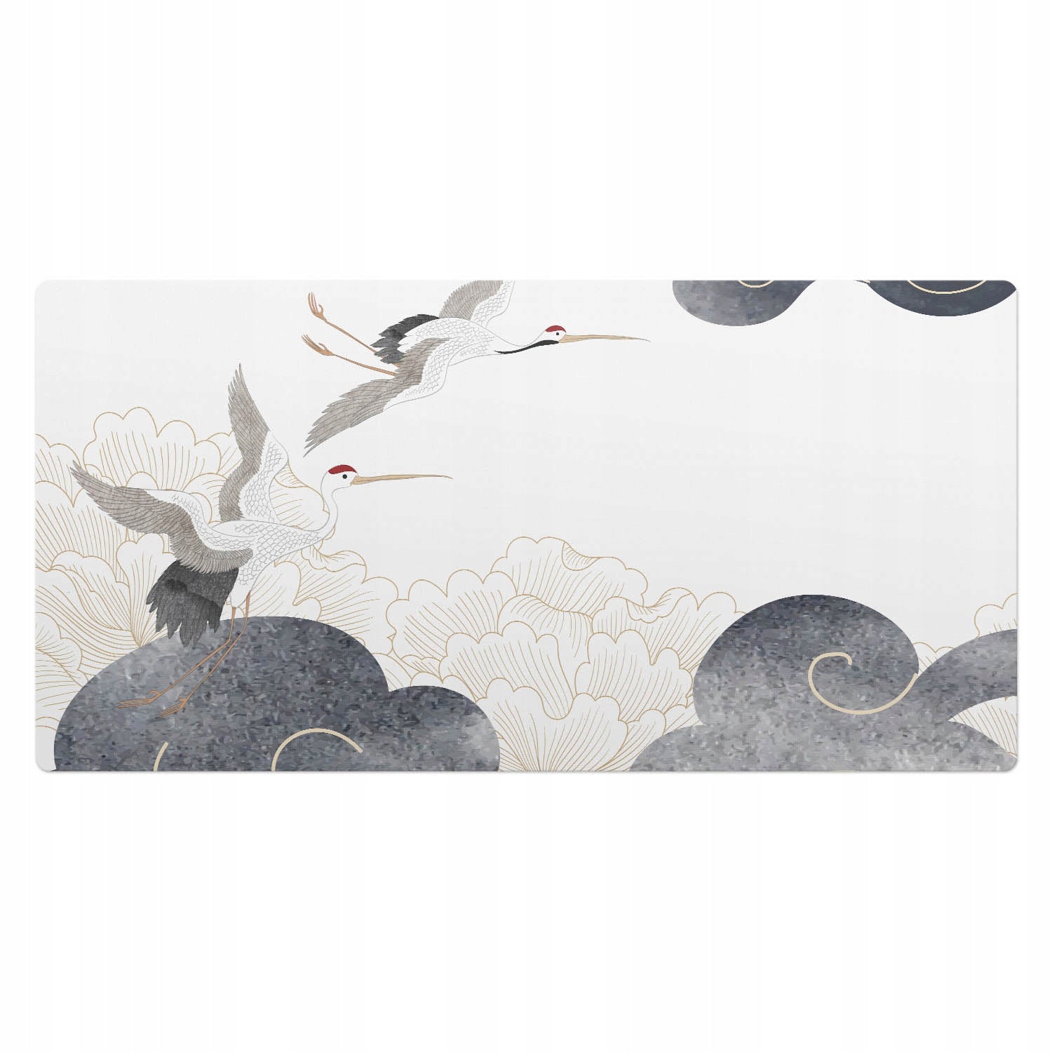 Anti-slip mouse pad Birds in the clouds 120x60 cm