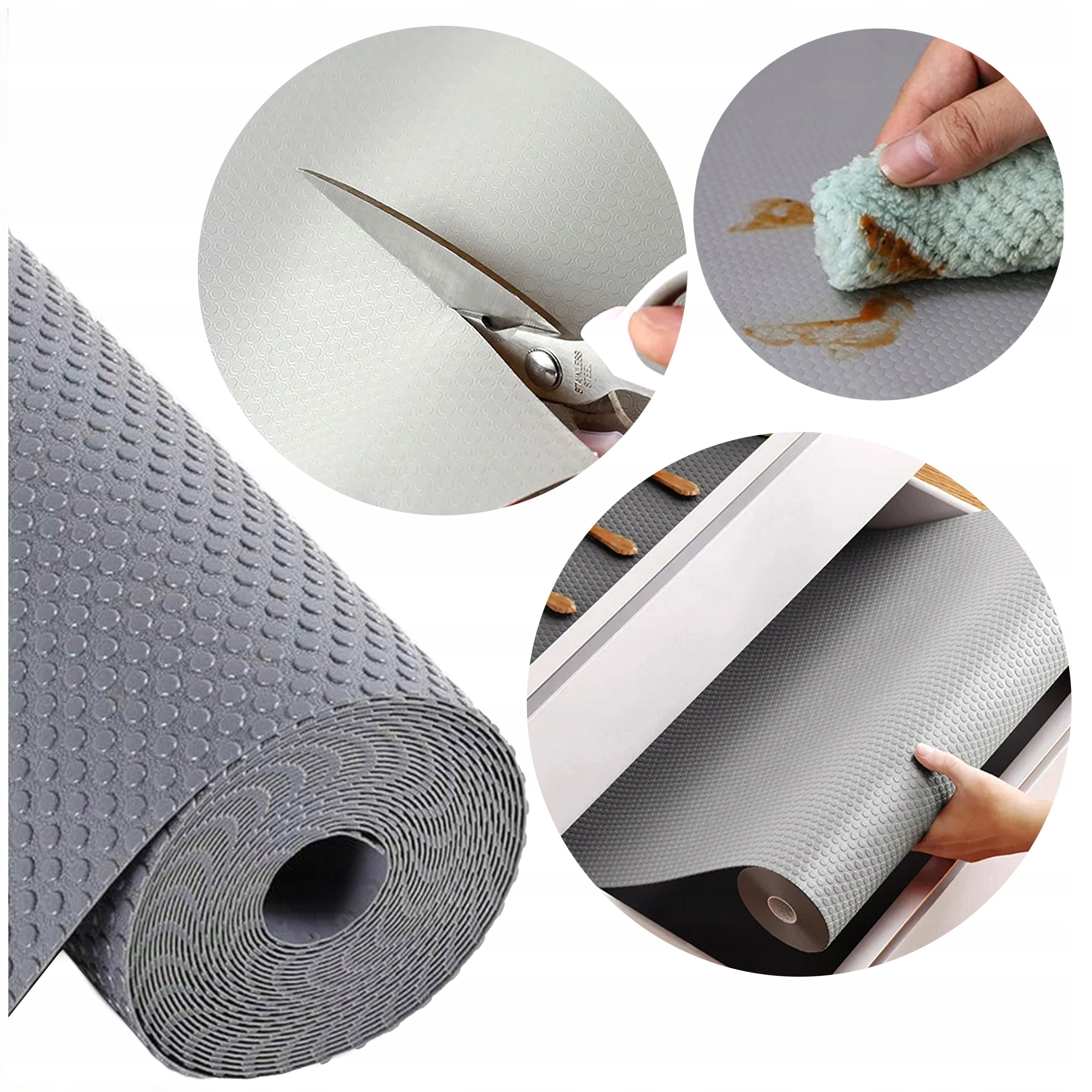 Anti-slip protective mat for cabinet drawers pad 150x60 cm