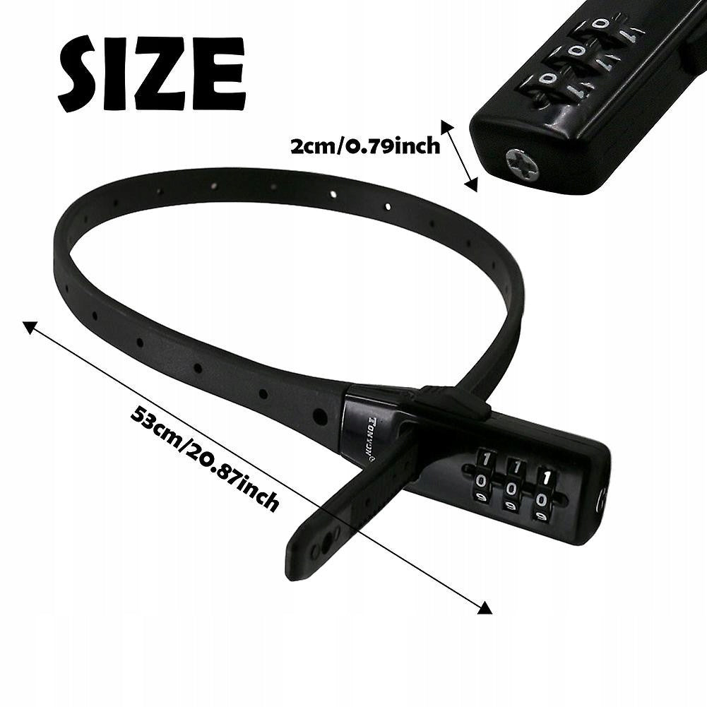 Anti-theft lock for helmet, bicycle, scooter, lock, code ROXAR Kind cord