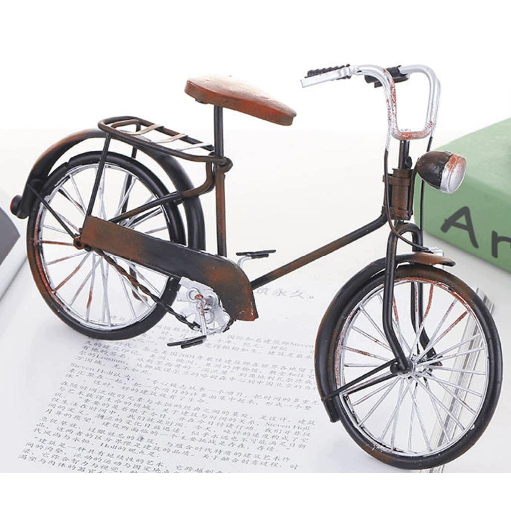 Antique Metalwork Rust Bike Bicycle Model Toy Collectible Art culpture for Brand no brand