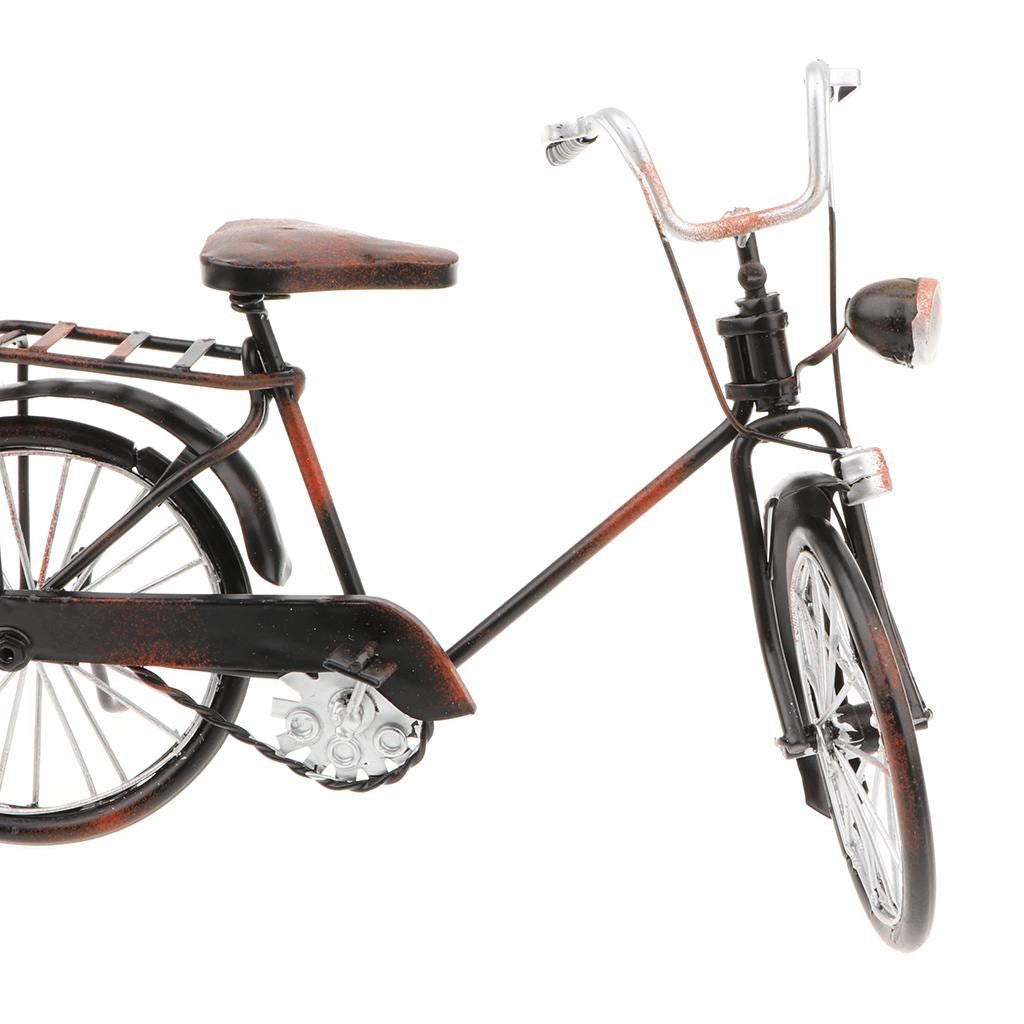 Antique Metalwork Rust Bike Bicycle Model Toy Collectible Art culpture for Packaging status original