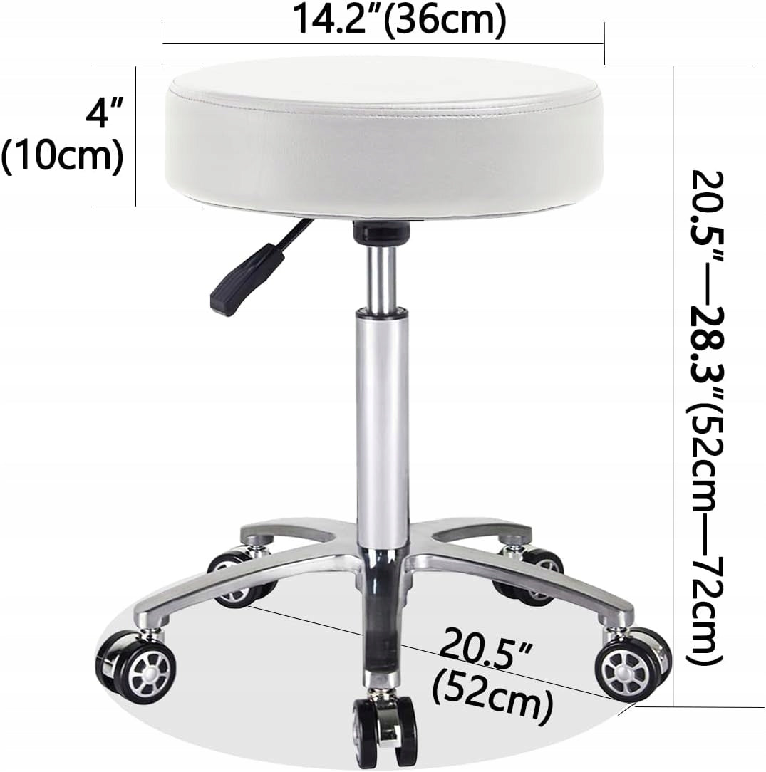 Antlu swivel chair on wheels, adjustable, high (white) EAN (GTIN) 700401929916