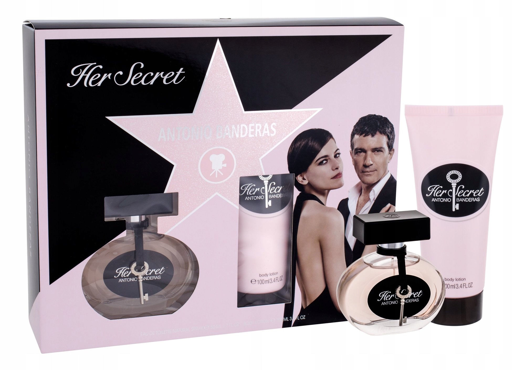 Antonio Banderas Her Secret EDT 50 ml – Dámská sada + tělové mléko