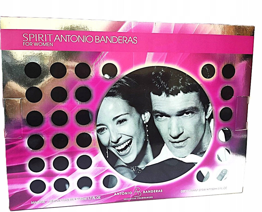 Antonio Banderas Spirit For Women 50ml edt + 150ml deo Unique Set Packaging status original