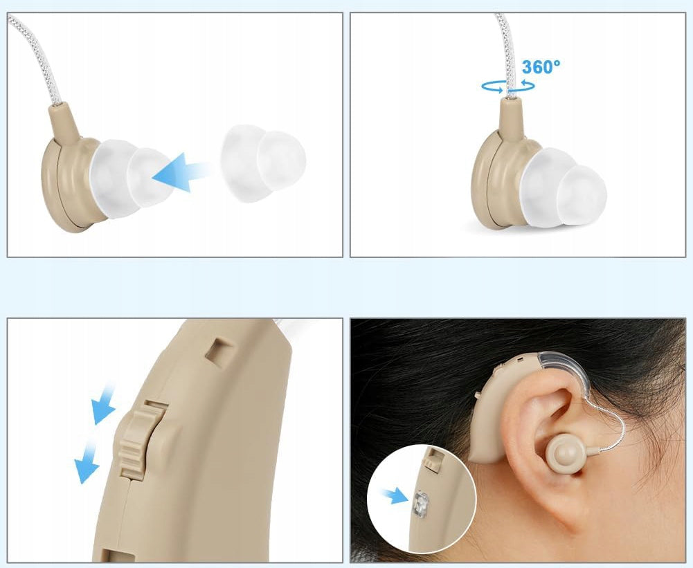Aolso behind-the-ear hearing aid Manufacturer code B0D8TNX1DL-U