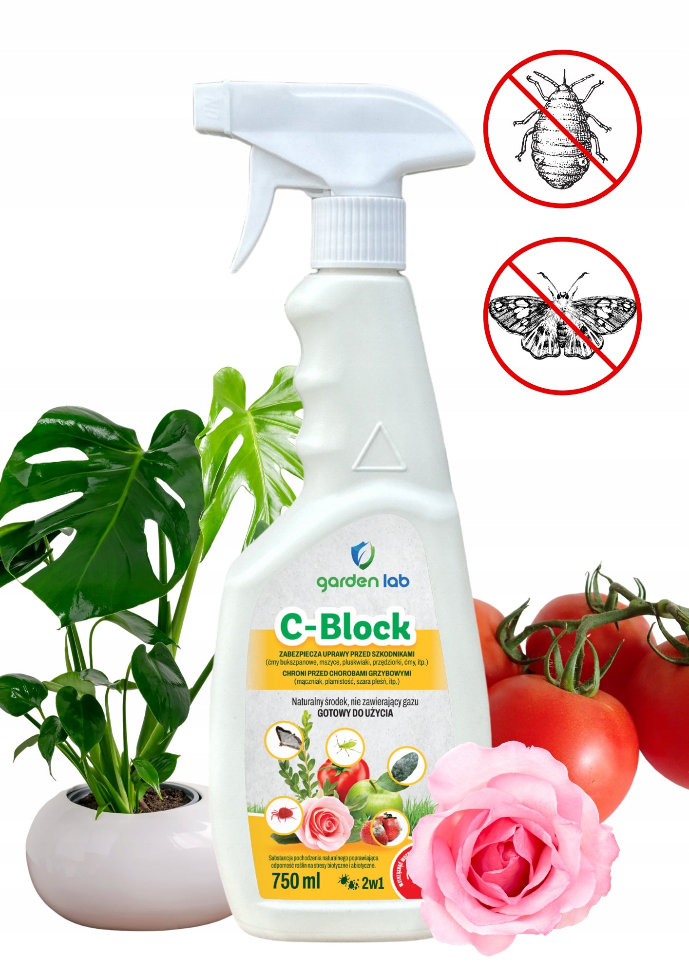 Aphid remedy boxwood moth mold mushrooms 750ml for tomato flowers