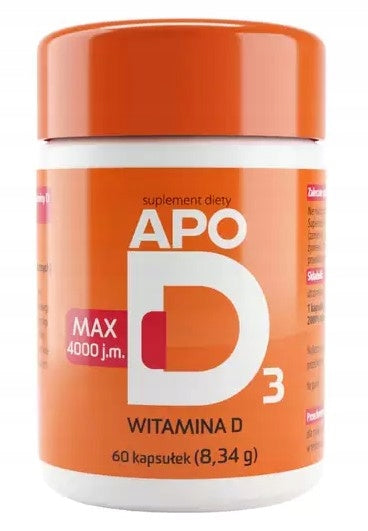 ApoD3 Max 4000jm 60 kaps Vitamin D3 Bone Teeth