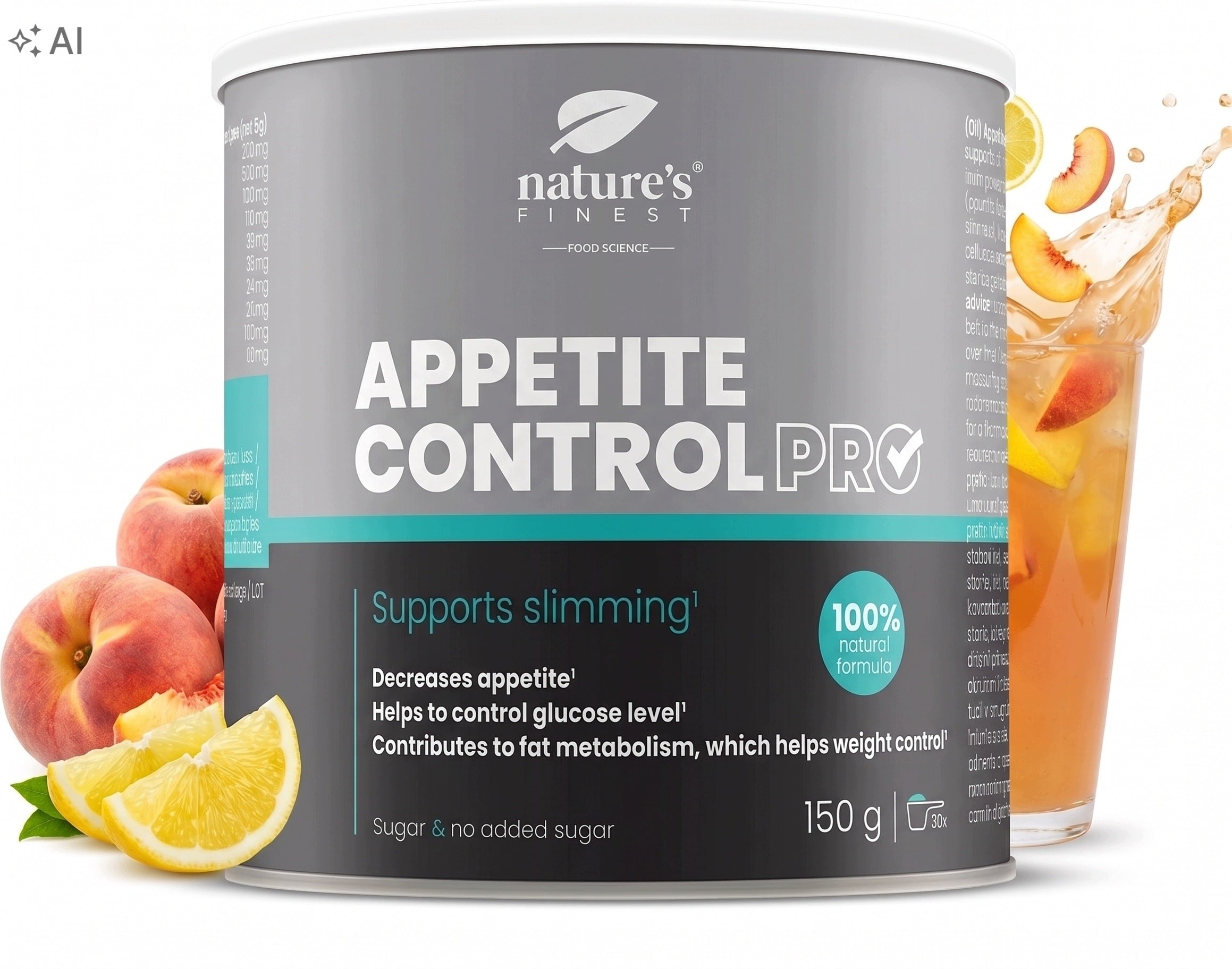 Appetite Control PRO – Kontrola chuti do jedla, Inulín & Psyllium – 150 g