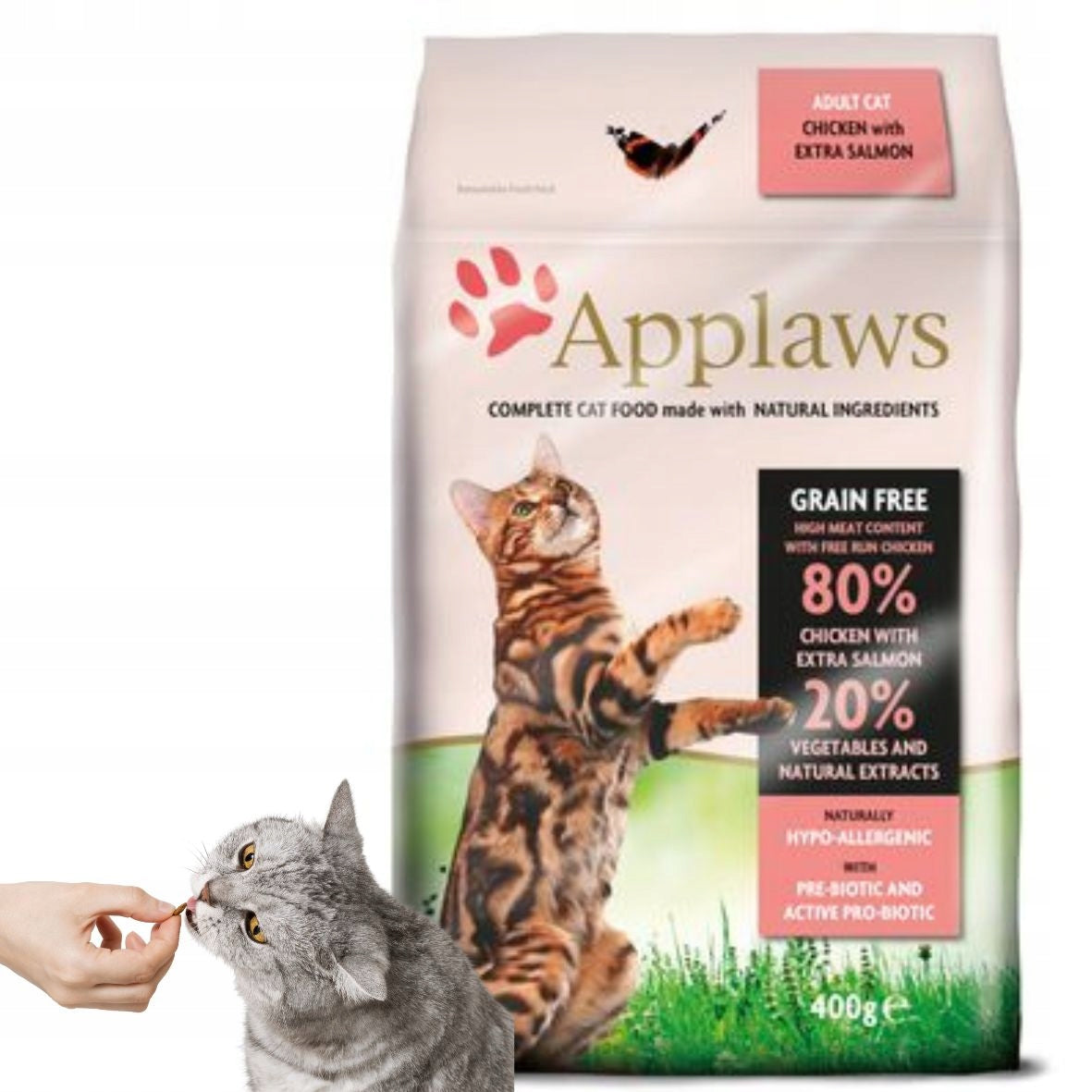 Applaws Adult Cat Dry Chicken with Salmon 400 g Manufacturer code 5060122491402