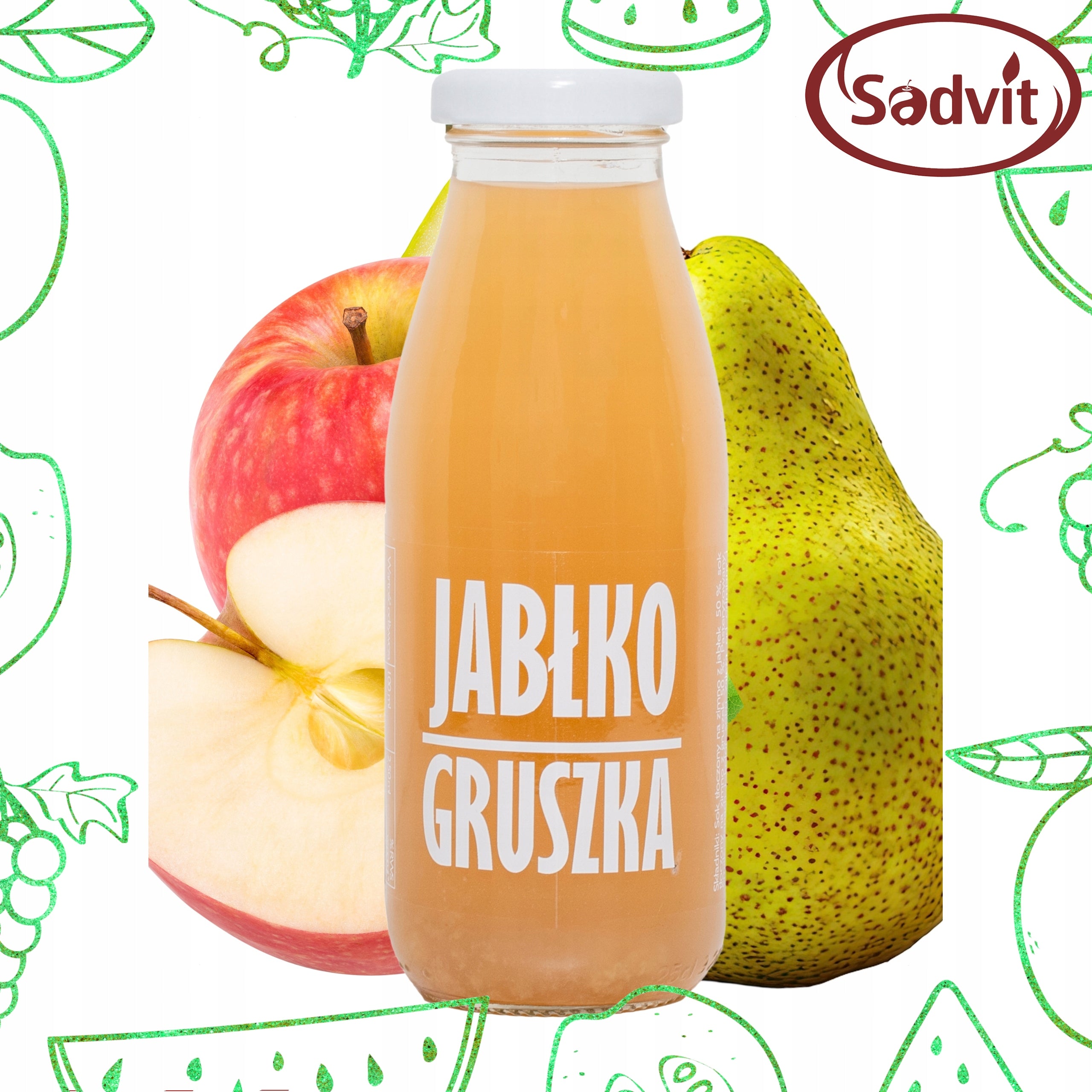 Apple Pear Juice 100% 250ml Pressed with NFC Pears and Apples for Kids Packaging status original