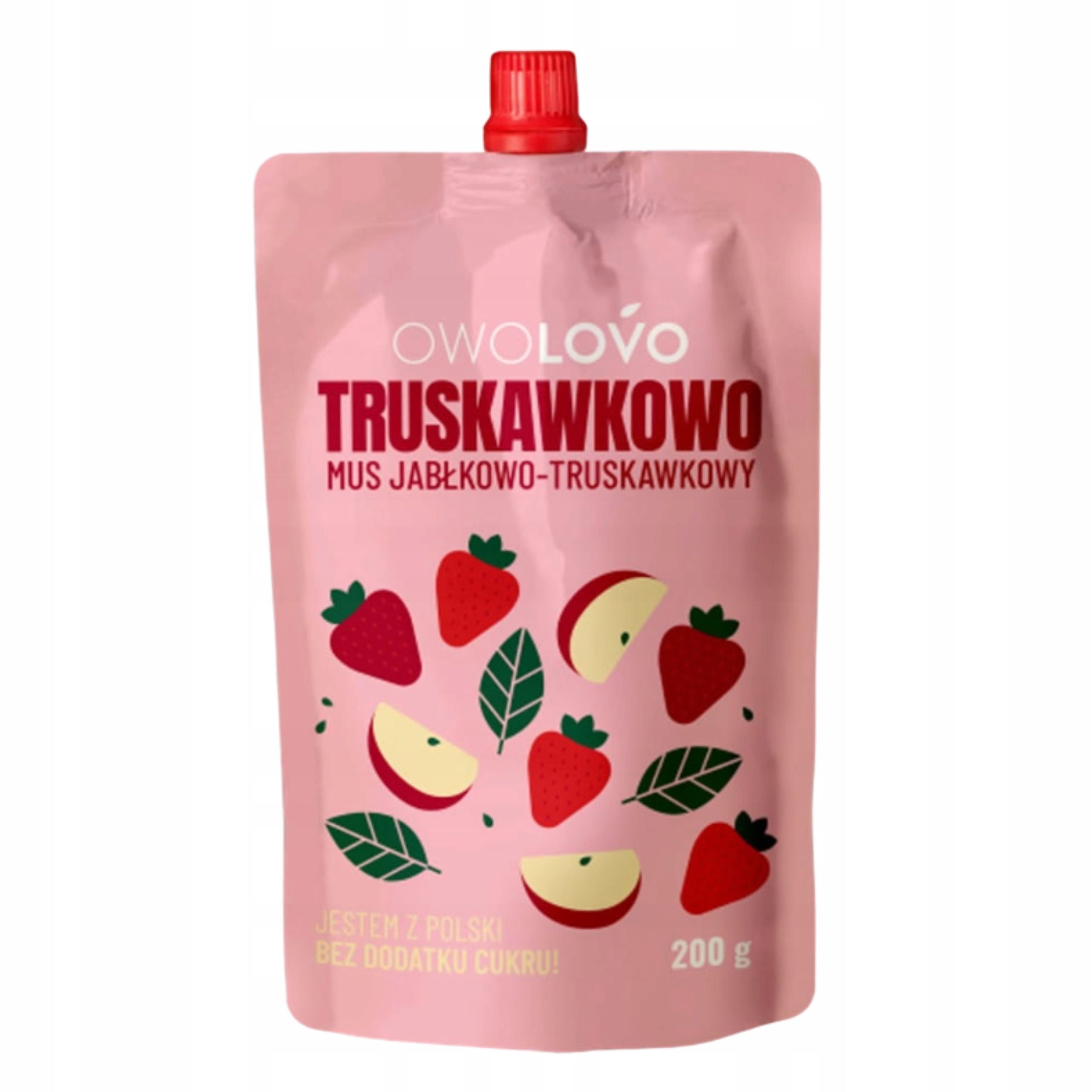 Apple Strawberry Mousse 200g Owolovo