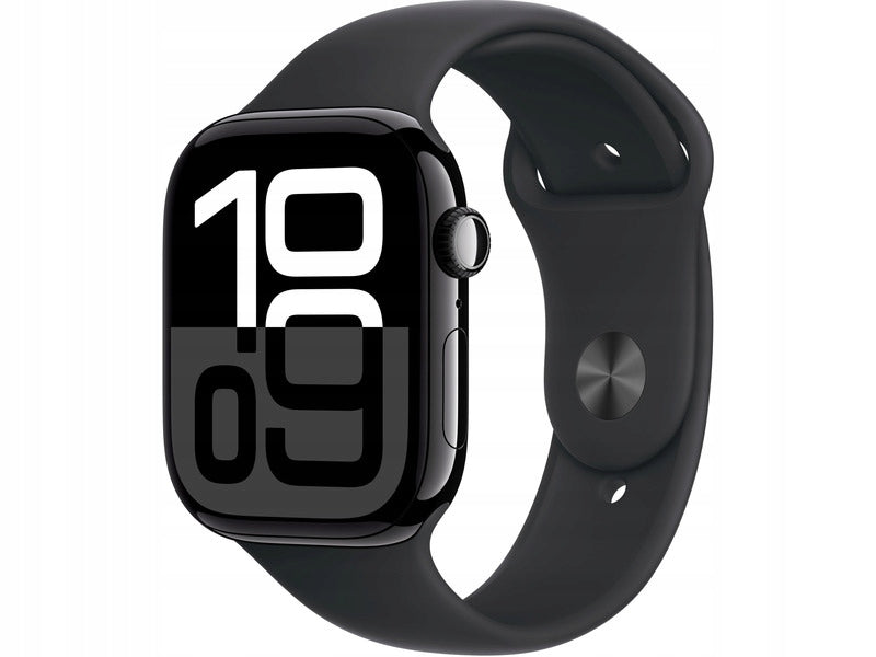 Apple Watch 10 GPS 46mm aluminium case + sports strap M/L black