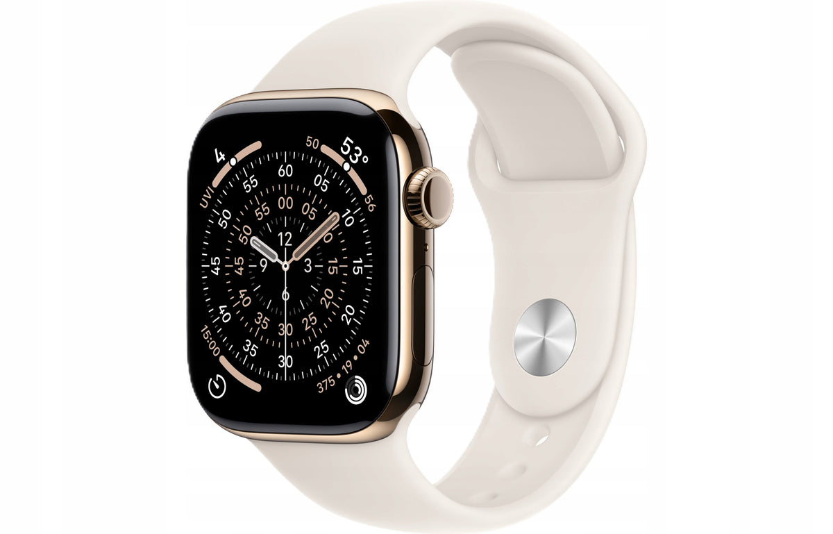 Apple Watch 42mm | Titan Gold + Starlight Sport Band M/L, GPS+cellular