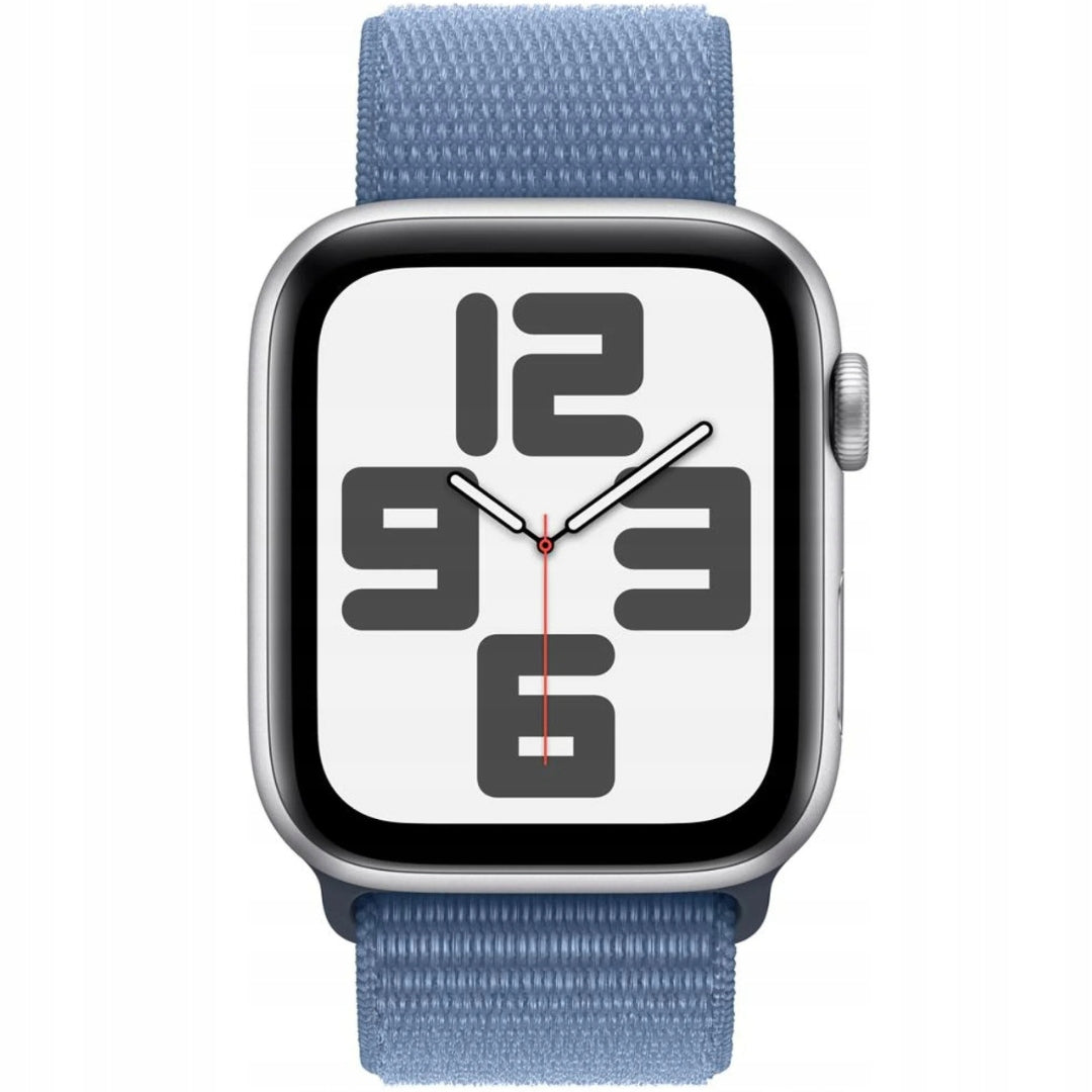 Apple Watch SE 2 GPS 44 mm S/M silver with Sport Loop band Packaging status original