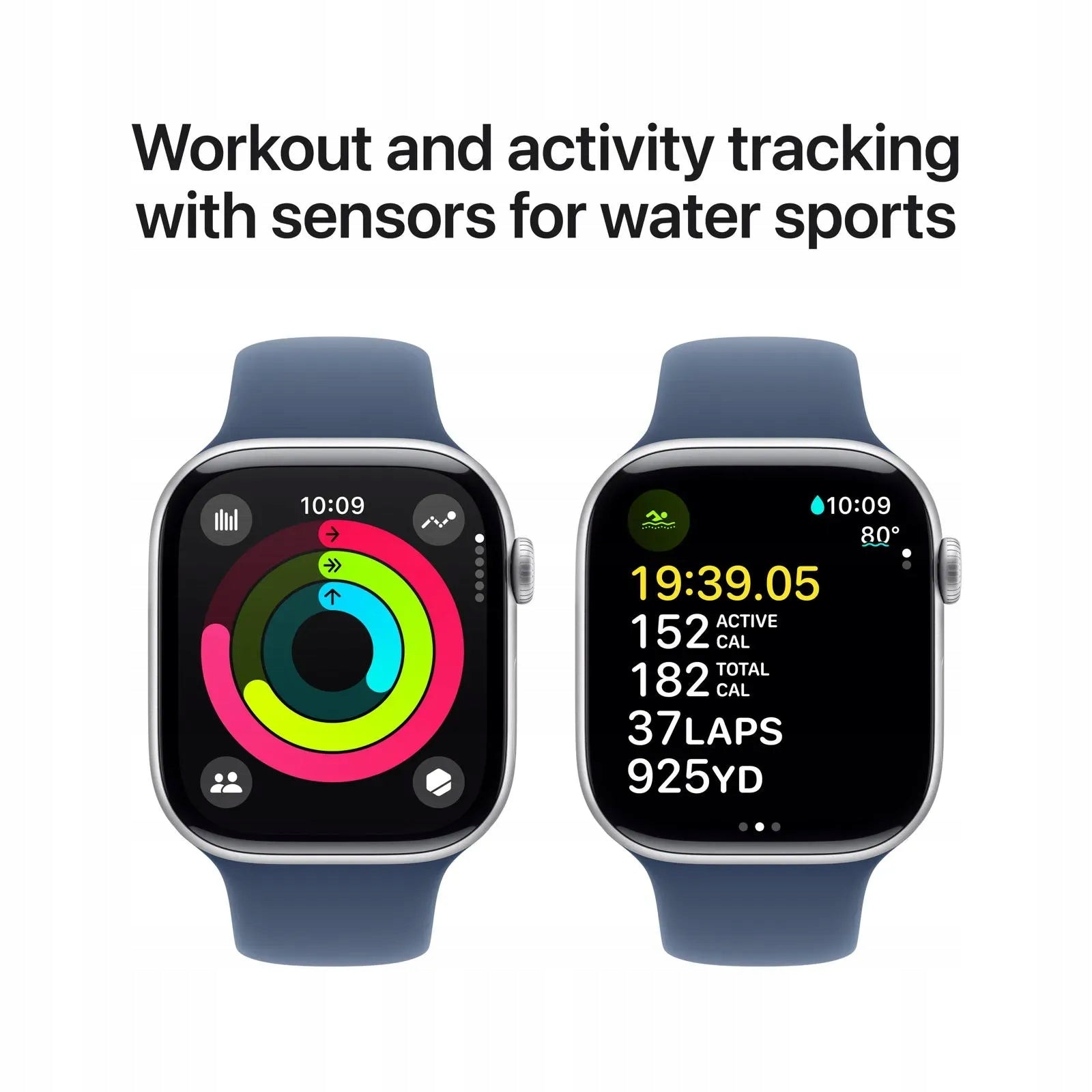 Apple Watch Series 10 (2024) GPS + Cellular 46 mm aluminium case Silver Manufacturer code MWY13ET/A