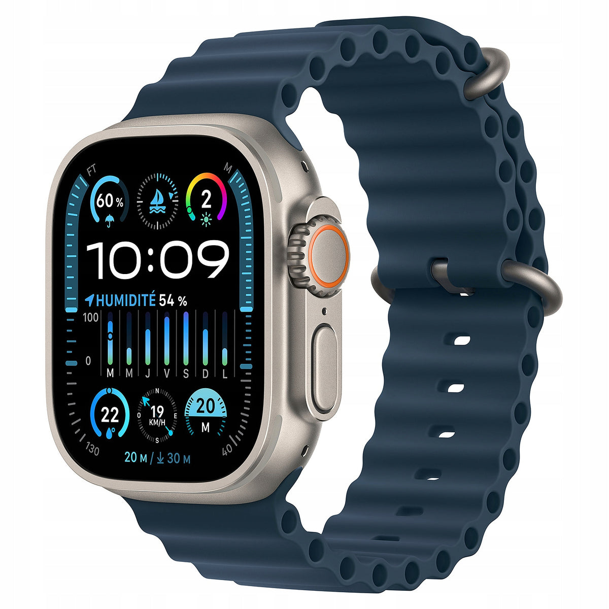 Apple Watch Ultra 2 GPS + Cellular 49mm Titanium + Blue Ocean Band