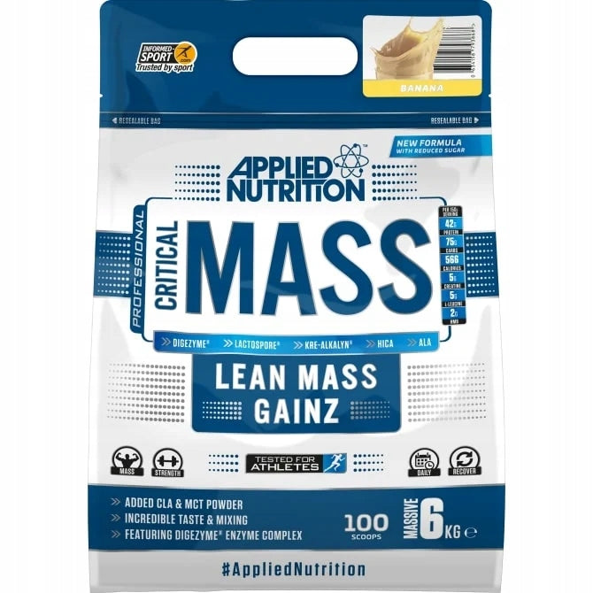 Applied Critical Mass Professional 6000g Gainer Creatine Carbs Protein
