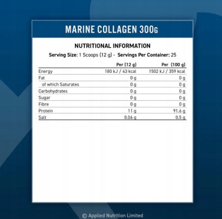 Applied Marine Collagen 300g Marine Collagen Hair Skin Joints Health Expiration date not specified