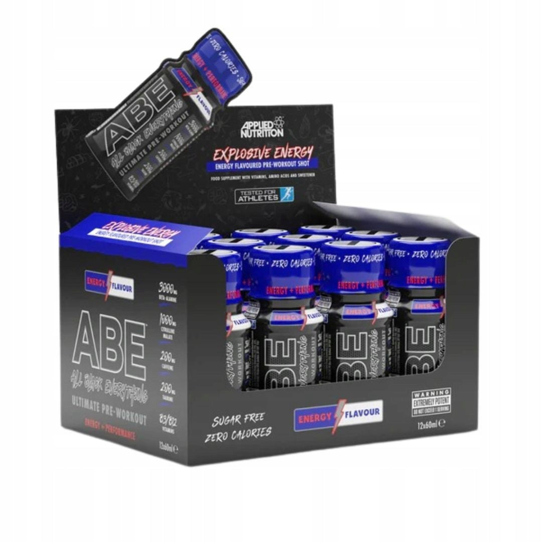 Applied Nutrition ABE Shot - Ultimate Energy Drink Booster 60ml Expiration date at least 1 year from the date of purchase