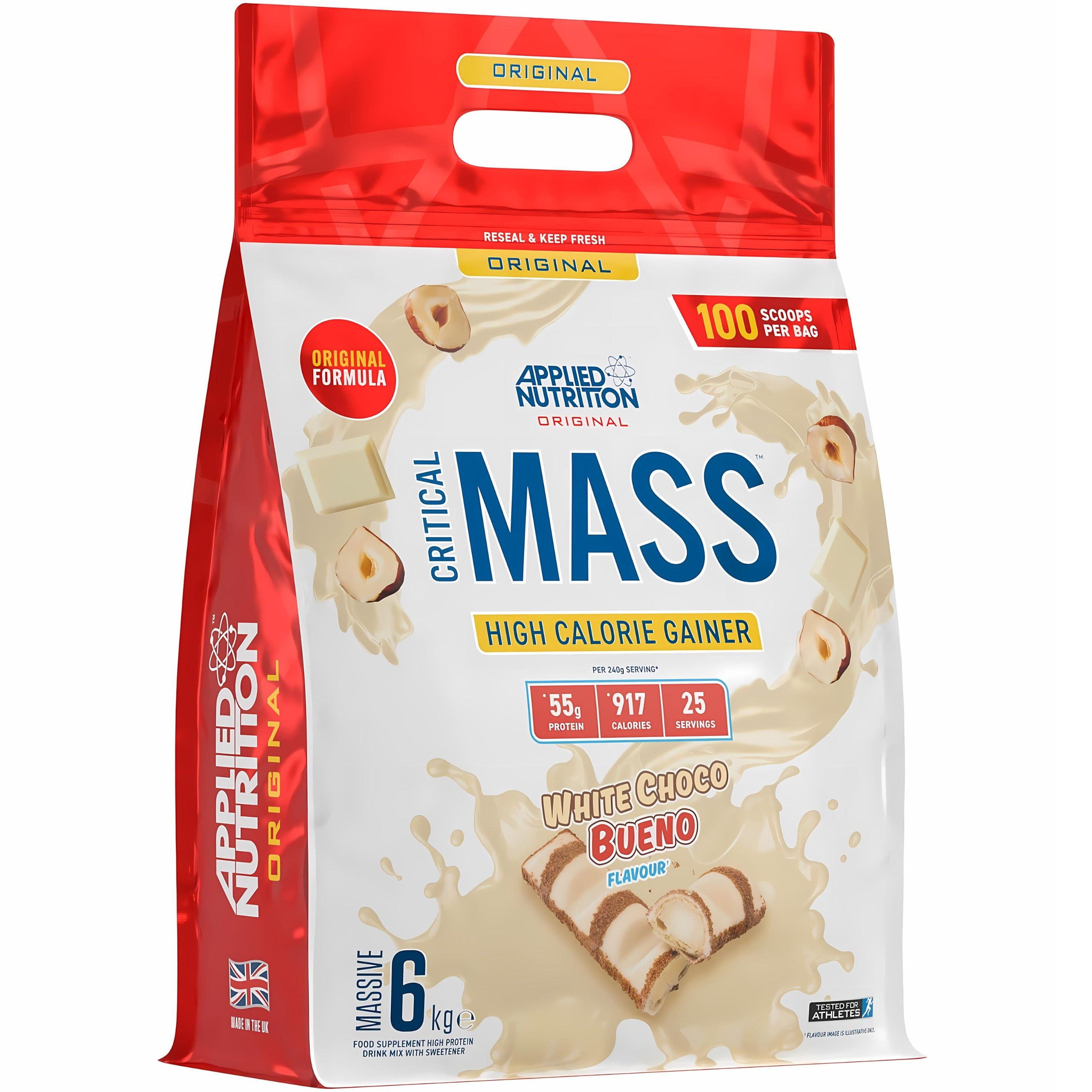 Applied Nutrition Gainer Critical Mass White Choco Bueno Powder 6000g Expiration date at least 3 months from the date of purchase