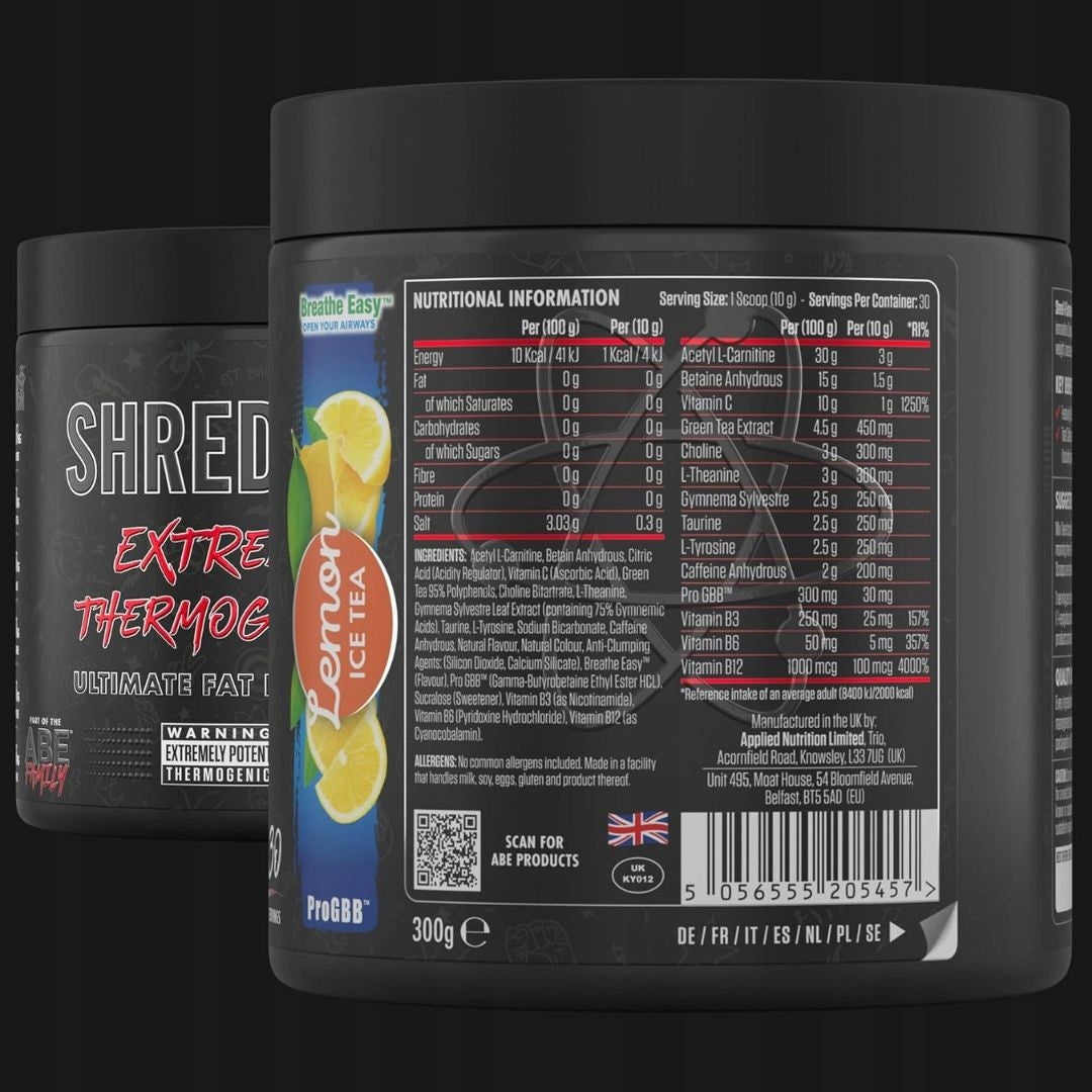 Applied Nutrition Shred-X Extreme, Lemon Tea 300 g Brand Applied Nutrition