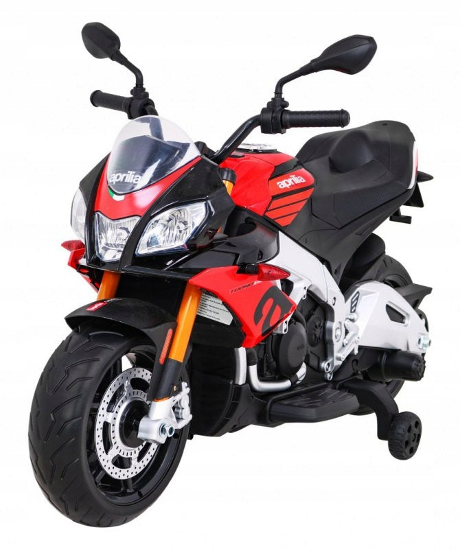 Aprilia Tuono V4 Motor Battery Operated for Kids Red + MP3 Panel +