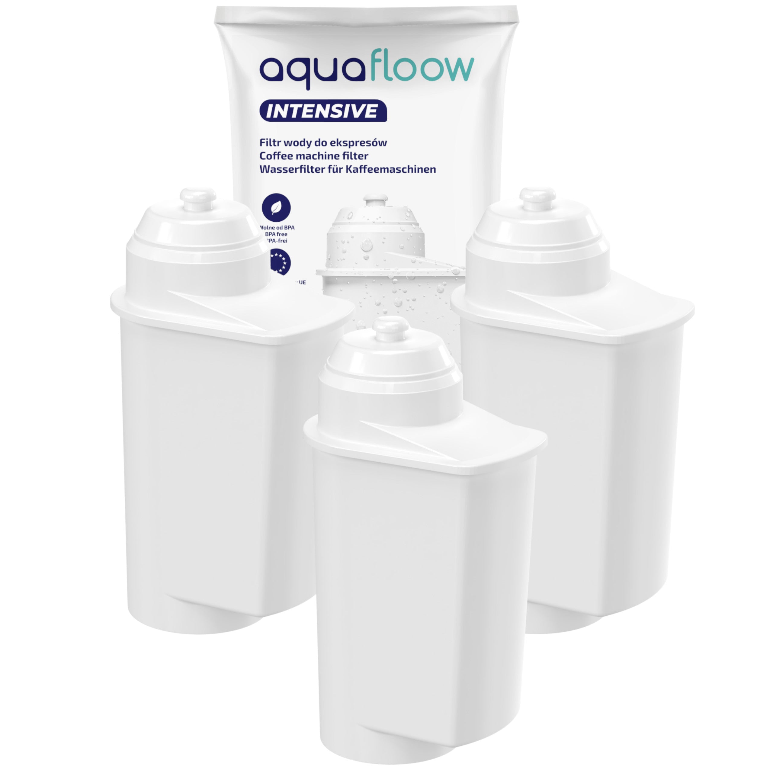 AquaFloow Intensive Water Filter for Siemens EQ6 EQ9 Machine - 3 Pieces