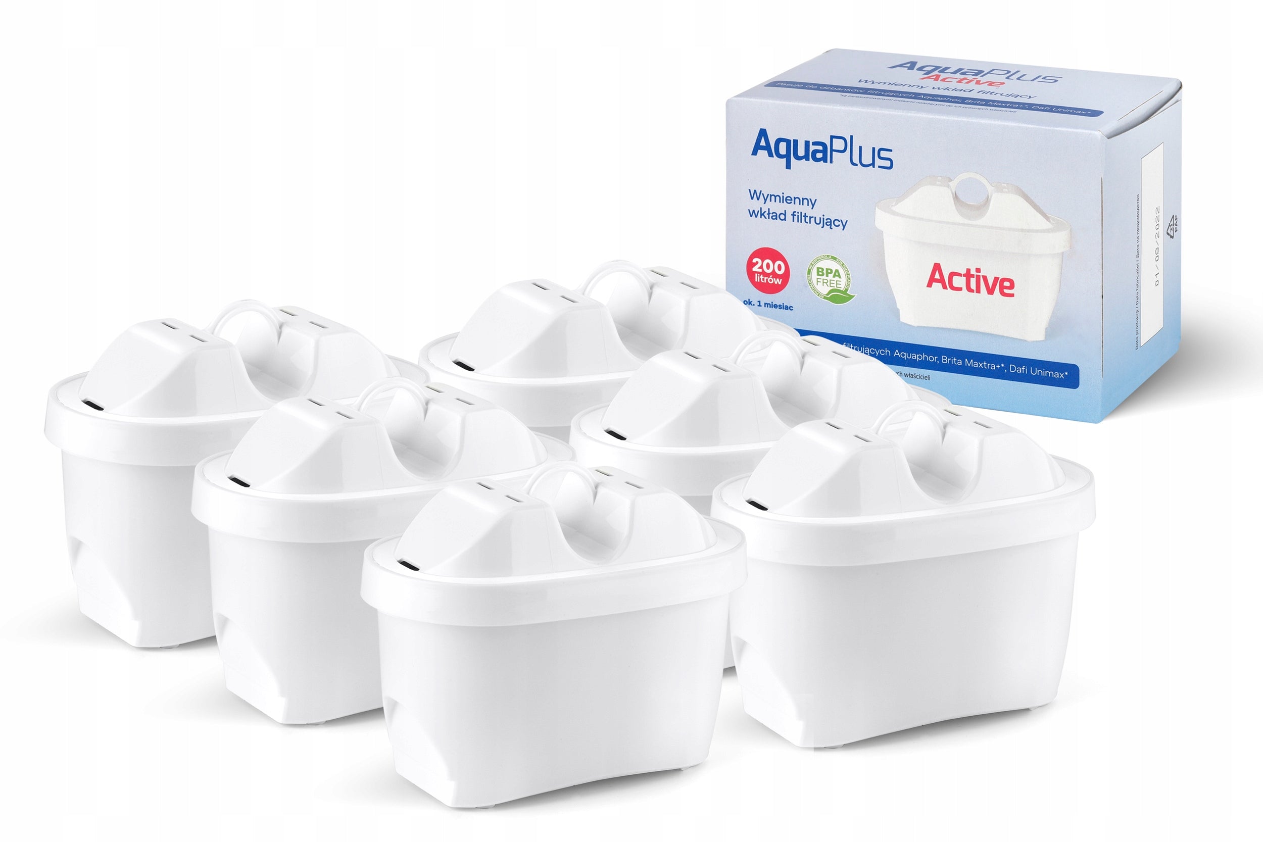 AquaPlus Active Water Filter Cartridge for Pitcher Filter x 6 Manufacturer code 5450653927