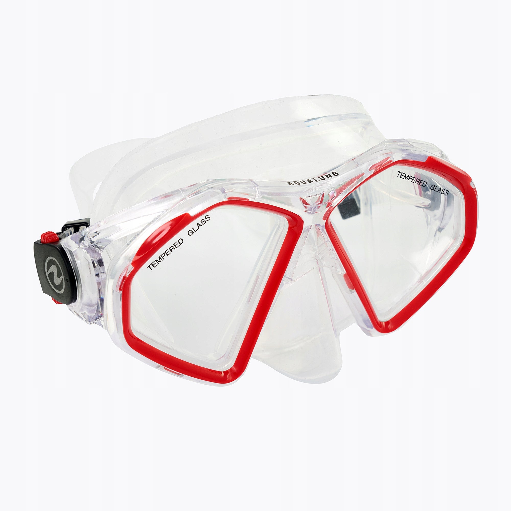 Aqualung Hawkeye snorkeling mask transparent/red OS Color red
