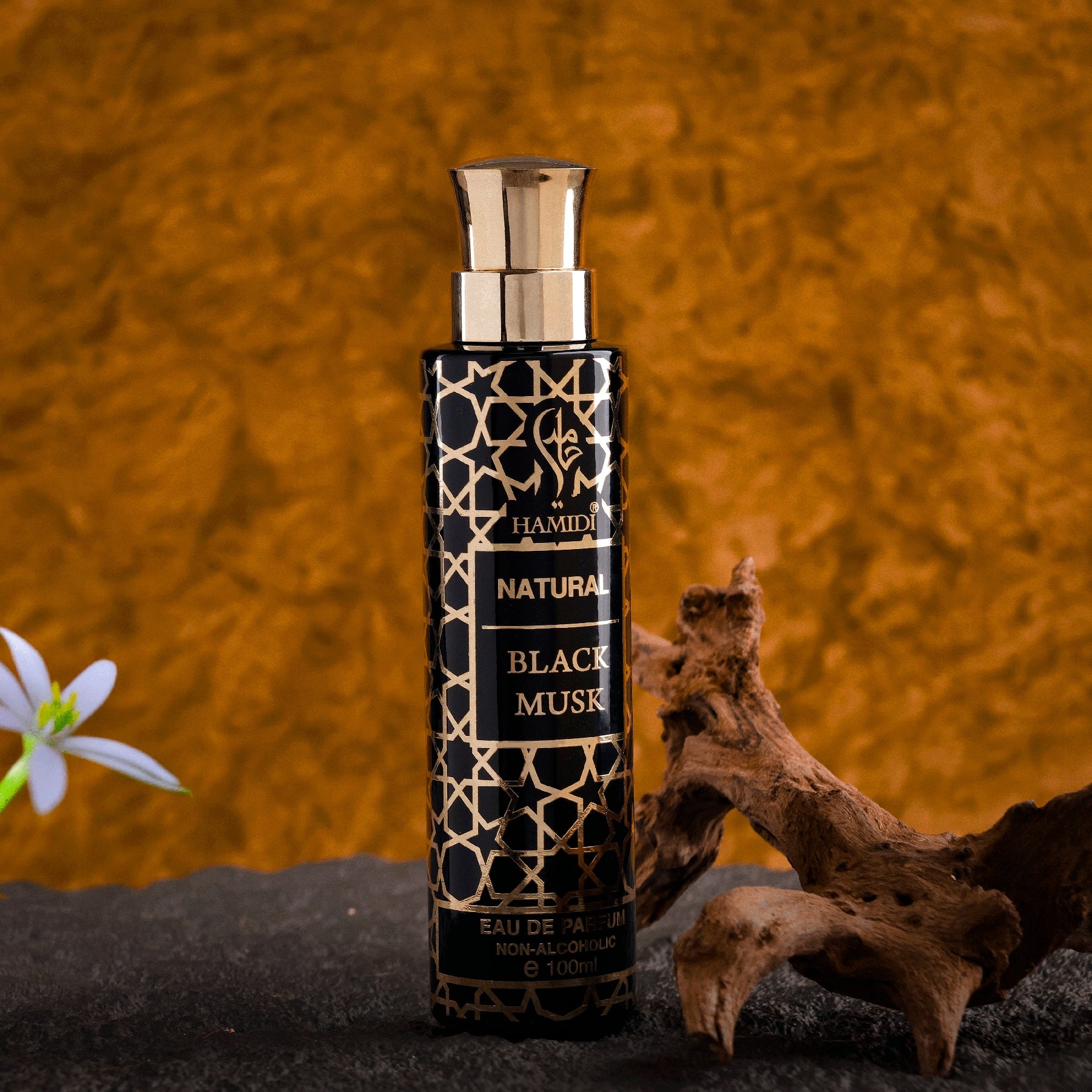 Arabian Perfume Oil HAMIDI BLACK MUSK - Alcohol-Free 100 ml Packaging status original
