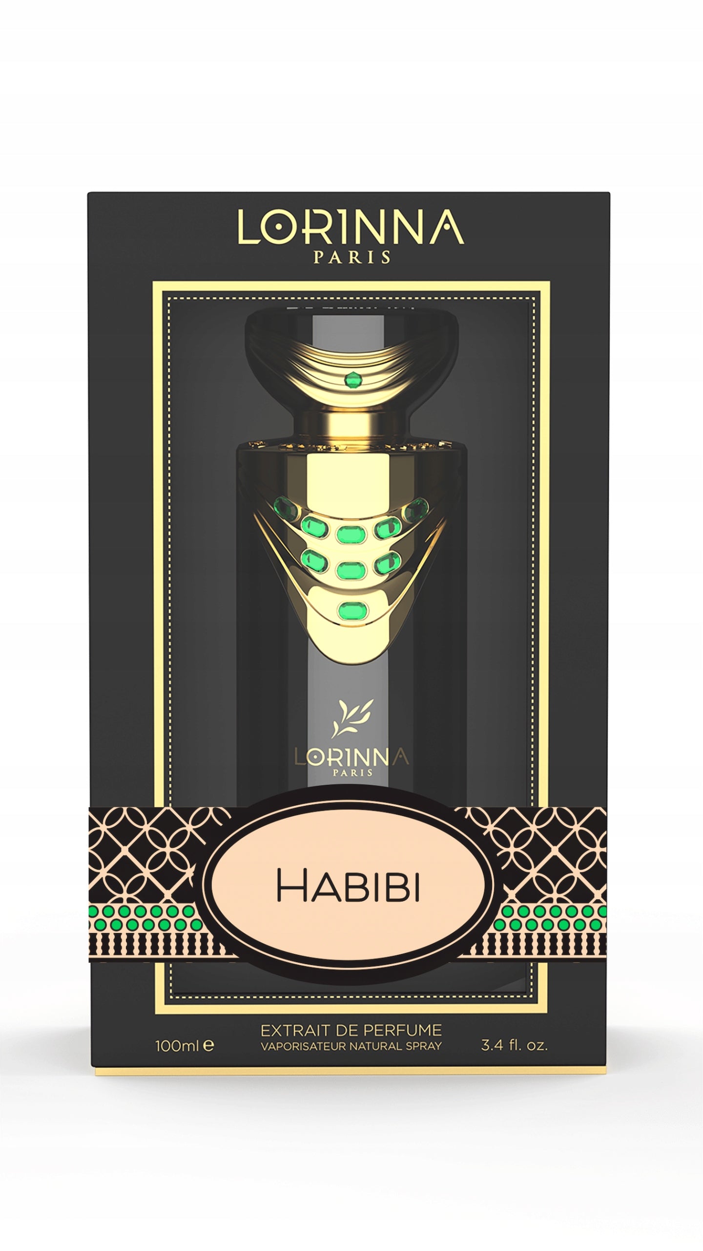 Arabic Perfume Extract Lorinna HABIBI 100 ml Quality Packaging status original
