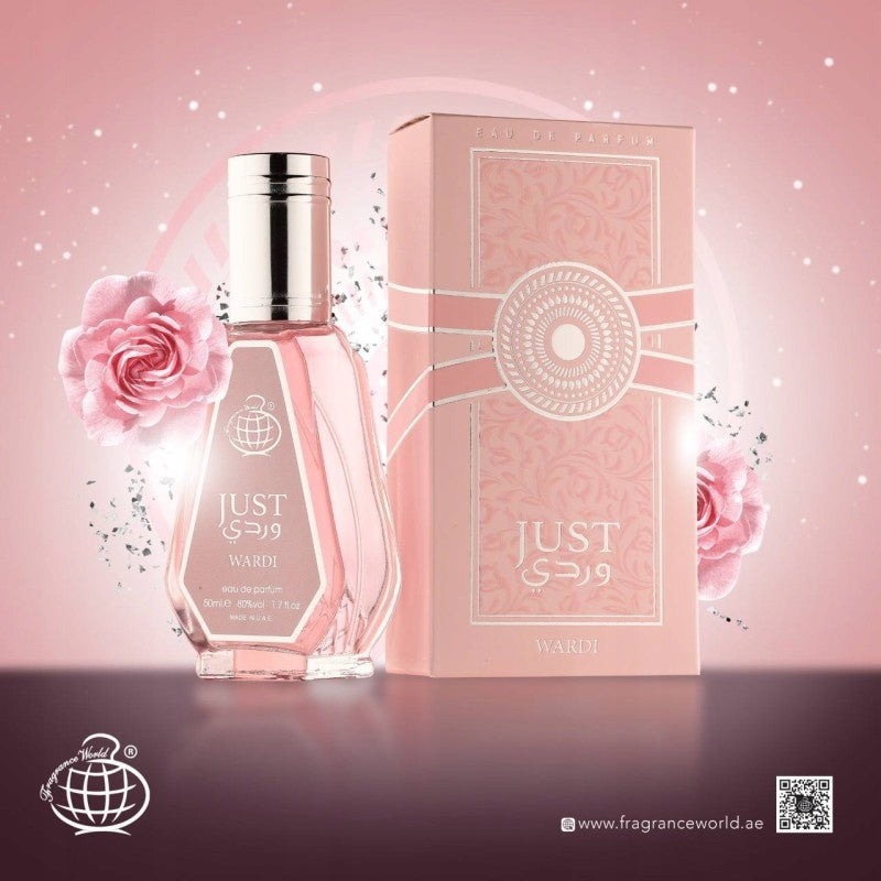 Arabic Perfume FRAGRANCE WORLD JUST WARDI 50ML Brand Fragrance World