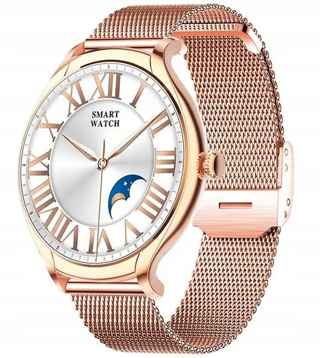 ArcticElegance Gold Luxury Women's Smartwatch
