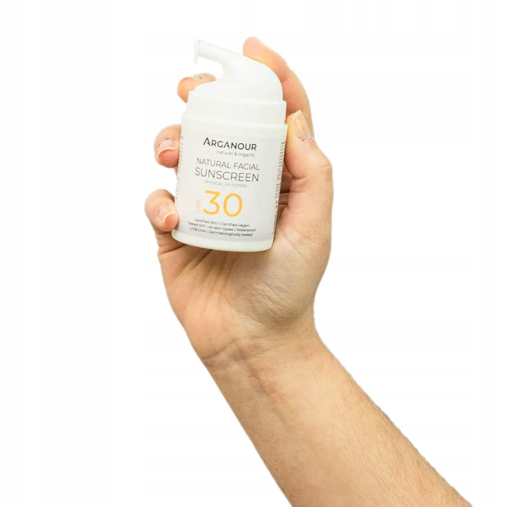 Gesichtssonnenschutz Arganour Natural & Organic, 50 ml