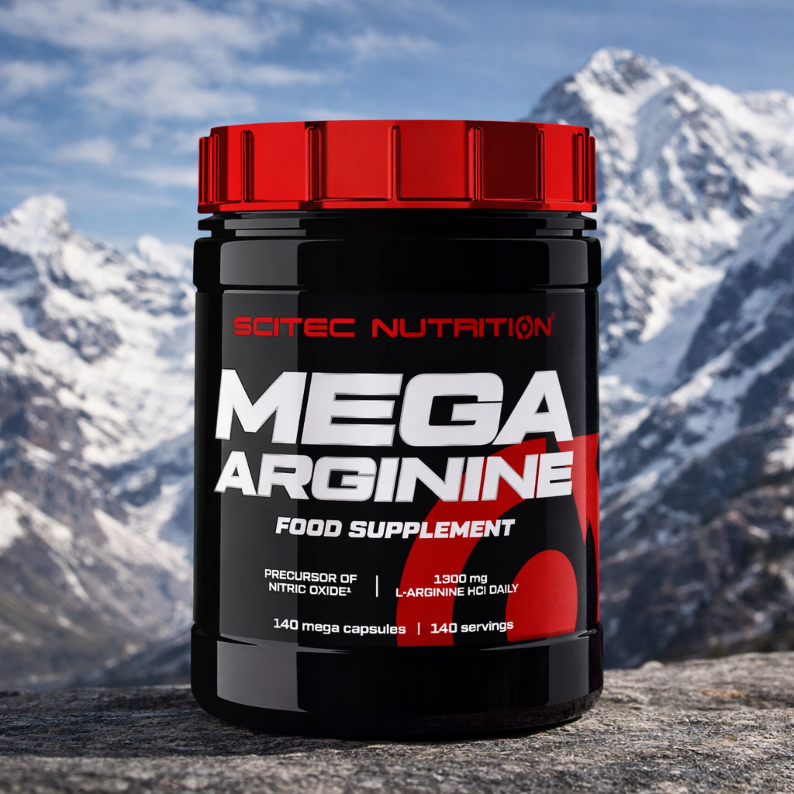 Arginine SCITEC MEGA ARGININE 140 Capsules Muscle Pump Libido Manufacturer code 1000007363