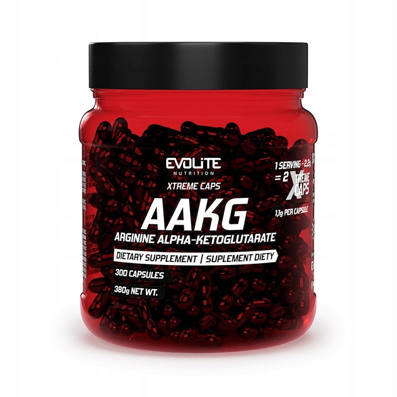 Arginine capsules AAKG Evolite Nutrition natural 300 capsules