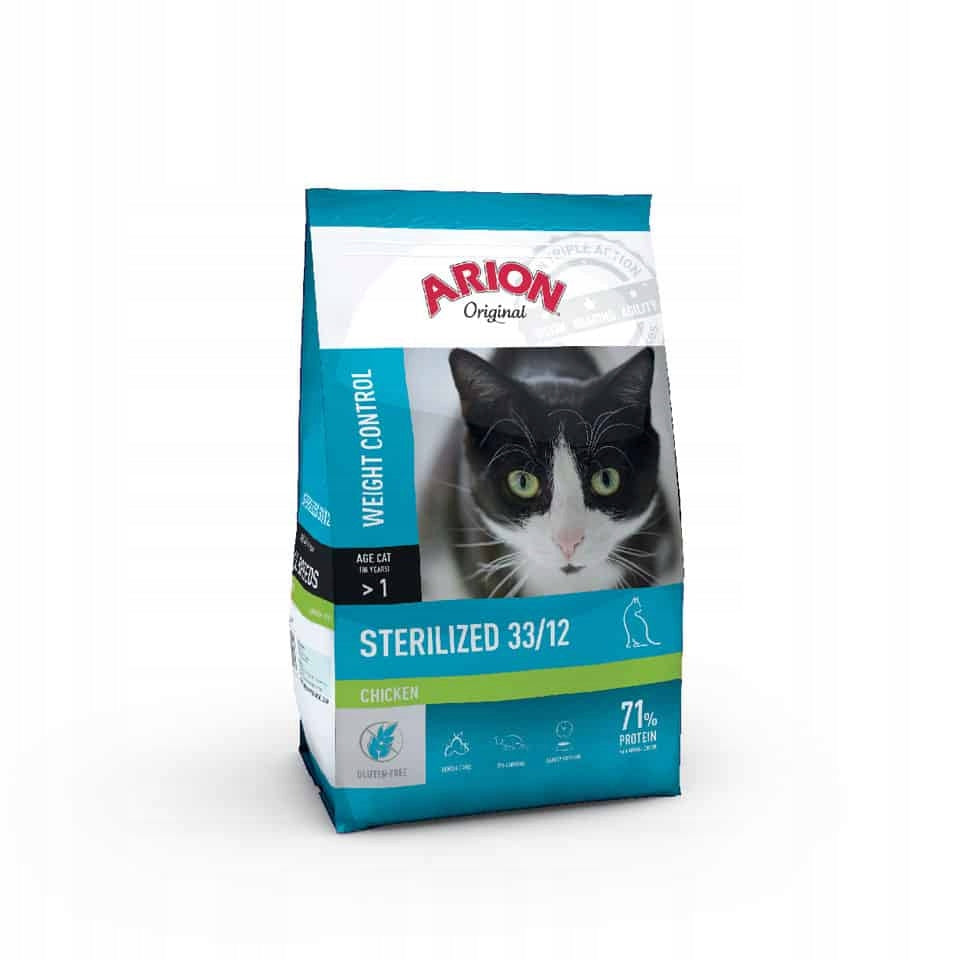 Arion Original Cat Sterilized Chicken Dry Cat Food 2kg Manufacturer code 5864