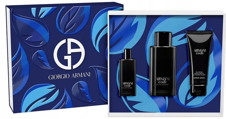 Armani Code 125ml+15ml EDT Eau De Toilette + Shower Gel 75ml Set