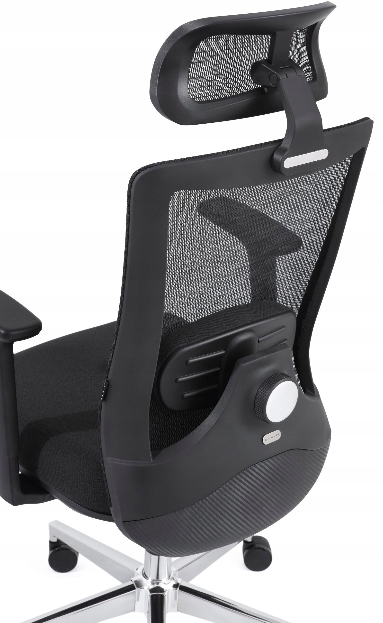 Armchair GAMVIS ErgoThrone XL Black Furniture depth 53 cm