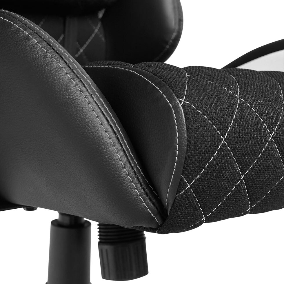 Armchair GAMVIS Phantom Large Black (white elements) Furniture width 71 cm