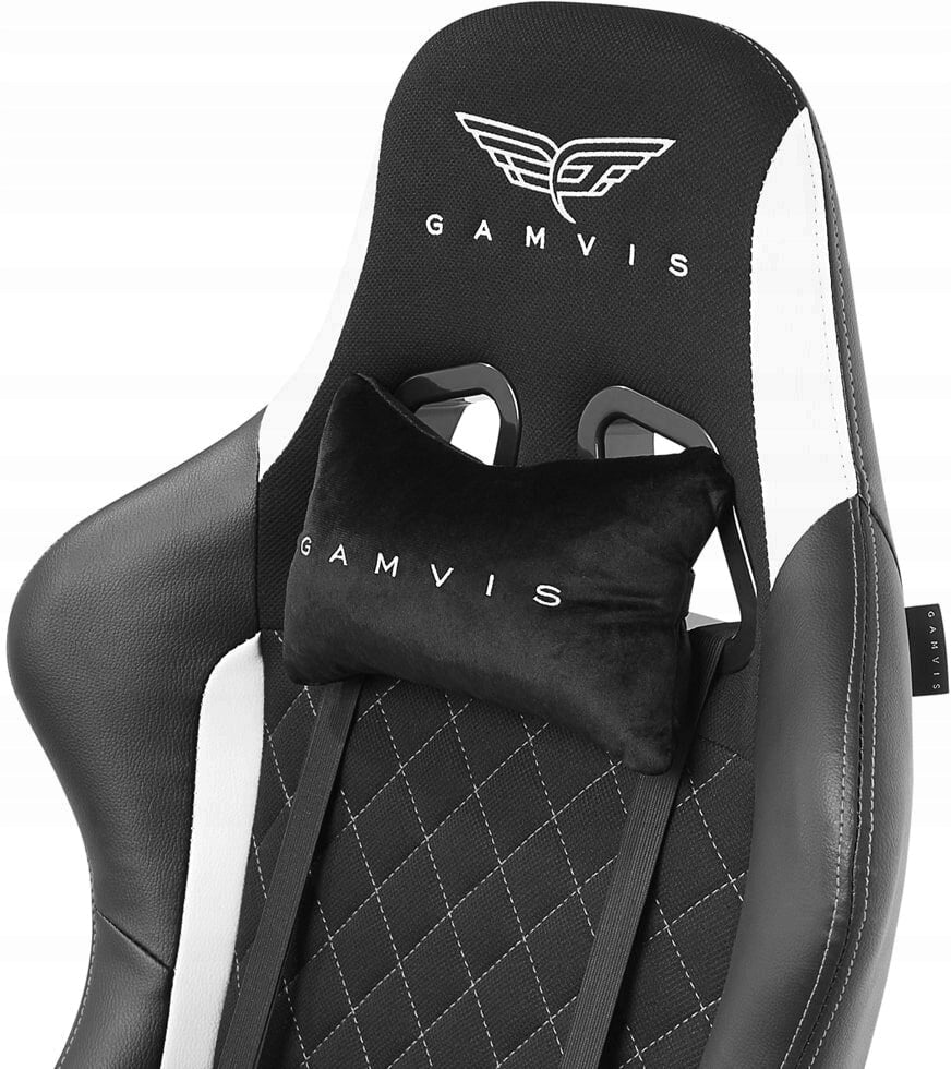 Armchair GAMVIS Phantom Large Black (white elements) Product weight with unit packaging 22 kg