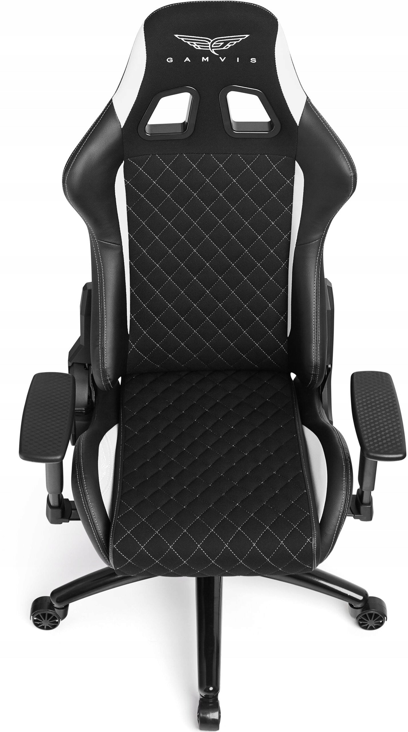 Armchair GAMVIS Phantom Large Black (white elements) Upholstery color black and white