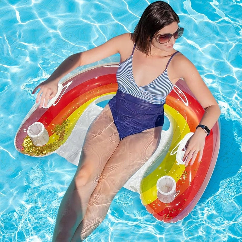 Armchair Mattress Inflatable Sun Lounger Swimming Chair Handles Drink Space Certificates and opinions CE