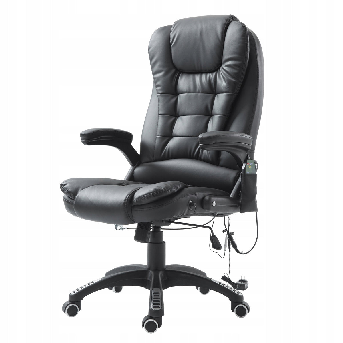 Armchair With Massage And Heating Remote Control Black