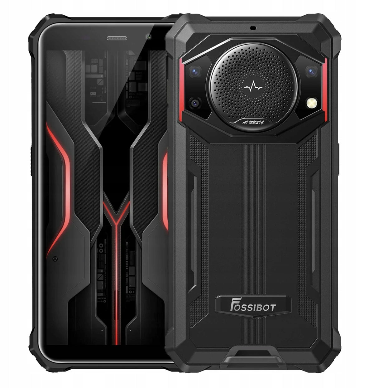 Armored smartphone FOSSiBOT F101P 4 GB / 64 GB 4G (LTE) Black Charger included yes