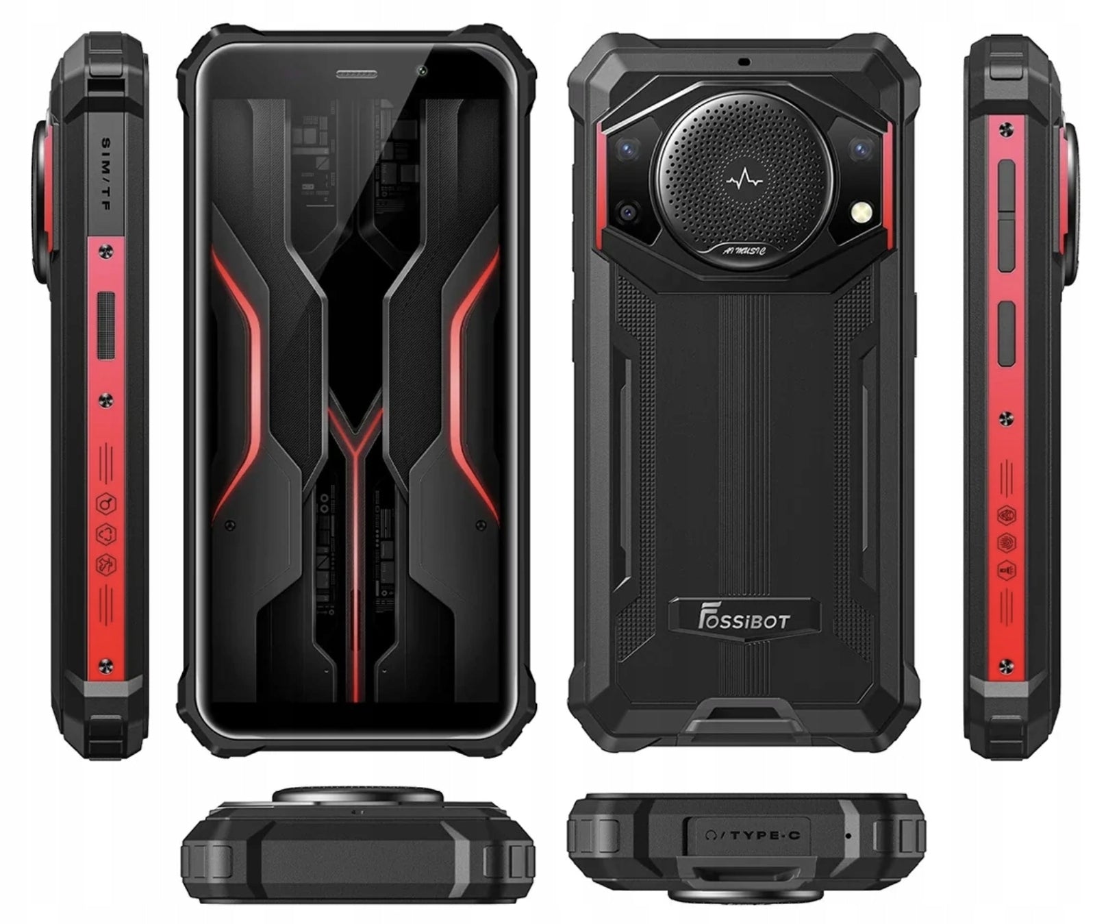 Armored smartphone FOSSiBOT F101P 4 GB / 64 GB 4G (LTE) Black